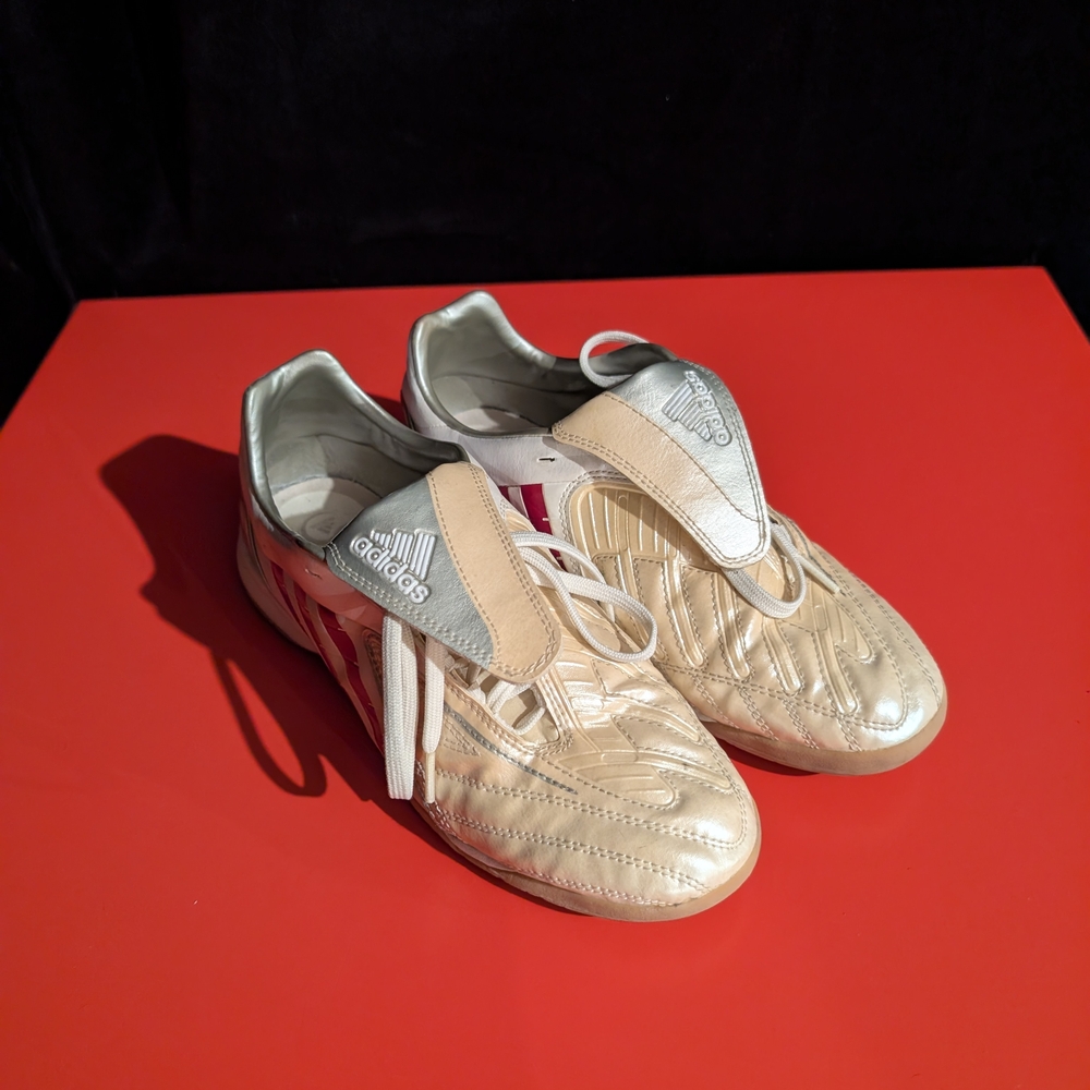 Adidas Predator Powerswerve Gold and Red Soccer Cleats Women US 8.5